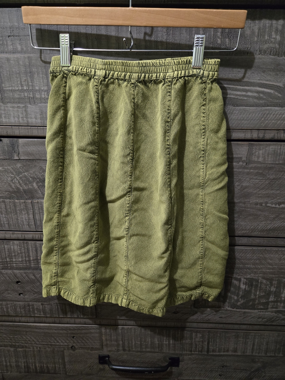 Sacred Threads Girls Olive Green Rayon Pull On Skirt Size 5 Boho